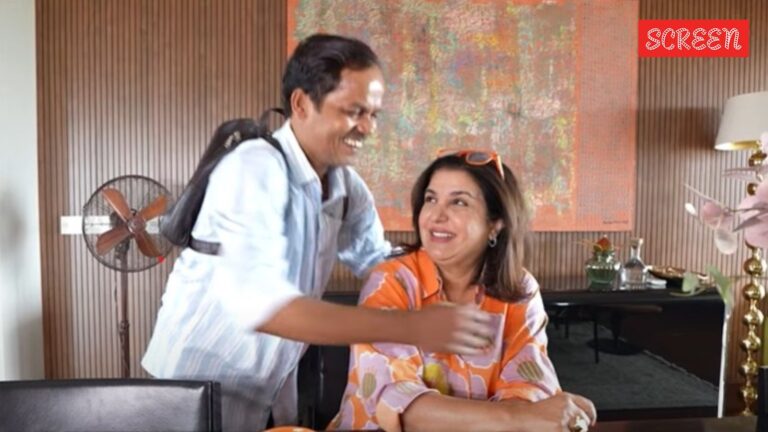 Farah Khan’s cook Dilip hugs her as she gets kitchen renovated, installs AC in it: ‘Tu mujhe thanks bol’. See inside pics