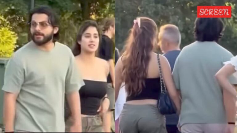 Janhvi Kapoor and boyfriend Shikhar Pahariya’s romantic London stroll captures hearts. Watch