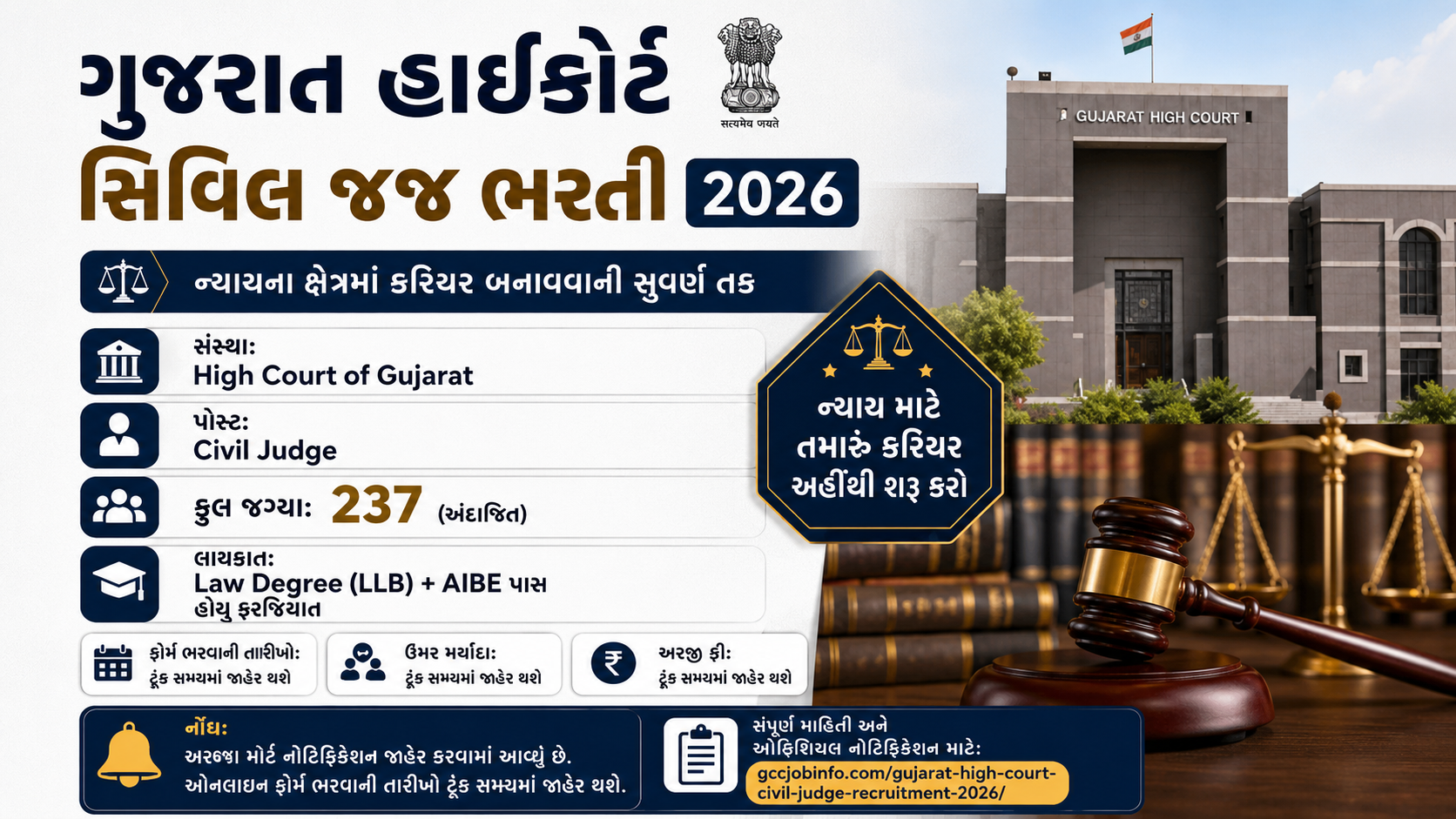 237 Civil Judges Vacancies